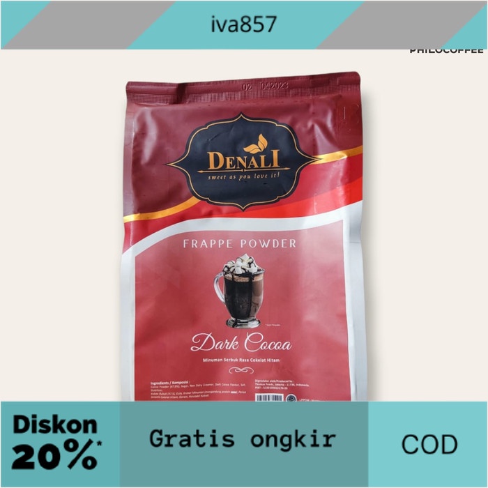 

PROMO Bubuk Dark Cocoa Denali 800g | Denali Dark Cocoa Powder GRATIS ONGKIR