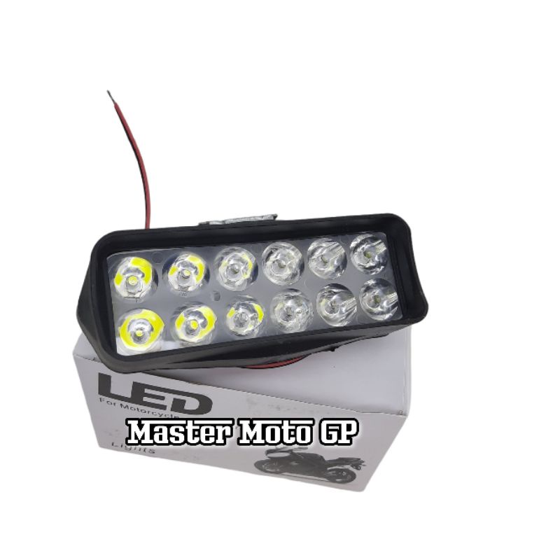 Lampu tembak 12 Led For motorcycle and electric Vehicle Lights Lampu tembak 12 mata L5 12watt DC9-85V 1200ML LED L5