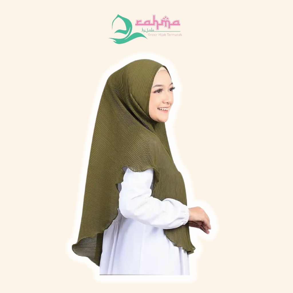 BERGO PLISKET KHIMAR PLISKET HIJAB INSTAN PRISKET TERBARU TERMURAH-1