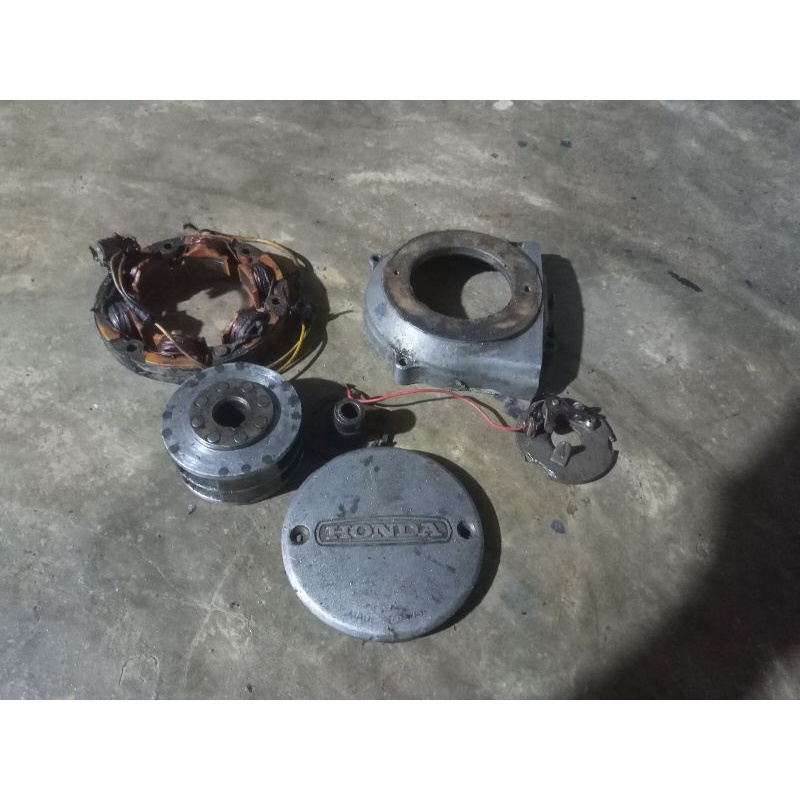 mahnet set gl100 platina ori copotan. platina set gl100