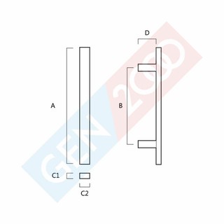 Tarikan Handel Pintu Kaca Stainless Door Pull Handle Pintu Tarikan Handel Pintu Kaca Stainless Door Pull Handle Pintu