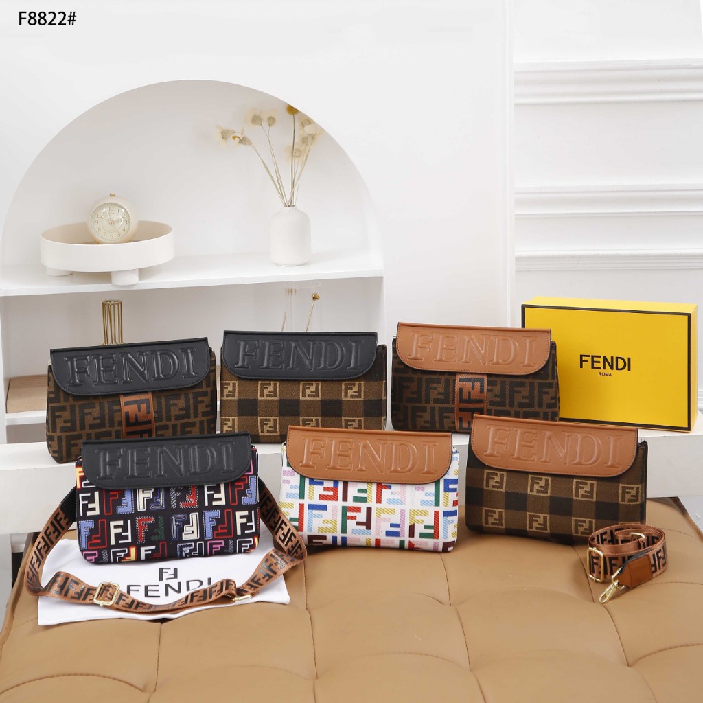 Fendi Selempang #F8822 With Box/Tas Selempang Fendi Wanita Import/ Tas Selempang Wanita Import