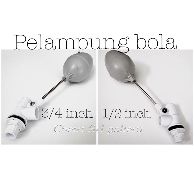 Pelampung Bola pvc Tangki Air 1/2 Inci 3/4inch l Floating Valve Ball Toren Otomatis Tandon Toren bak