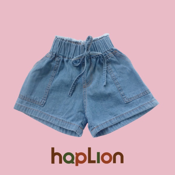 Hot pants Jeans Anak Perempuan Saku Celana Jeans Pendek 1-6 Tahun | Haplion Kidswear