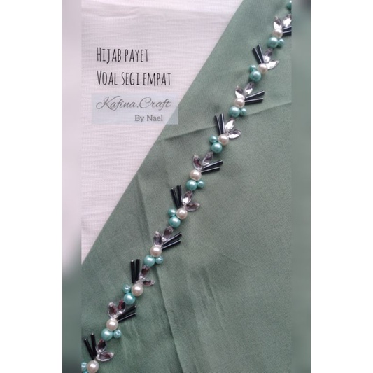 jilbab payet segi empat Voal / hijab Voal / hijab untuk acara