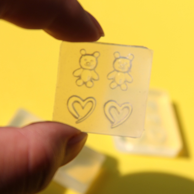 Siy Cetakan Resin Epoxy Bentuk Beruanghati Untuk DIY Nail Artmanicure