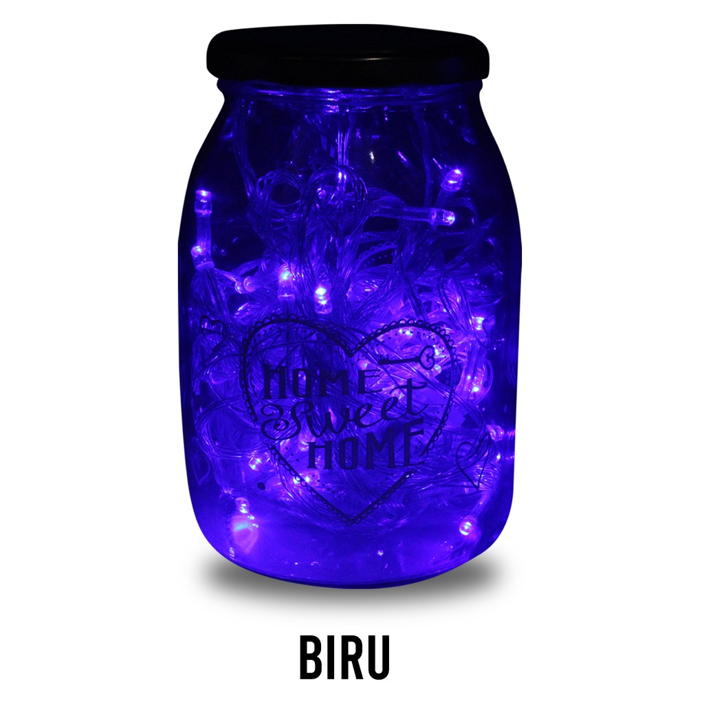 FygaleryMedan Lampu Tumblr Xeron 10 Meter Packing BOX Lampu Natal Lampu Led Lampu Hias Dekorasi-Biru Kotak