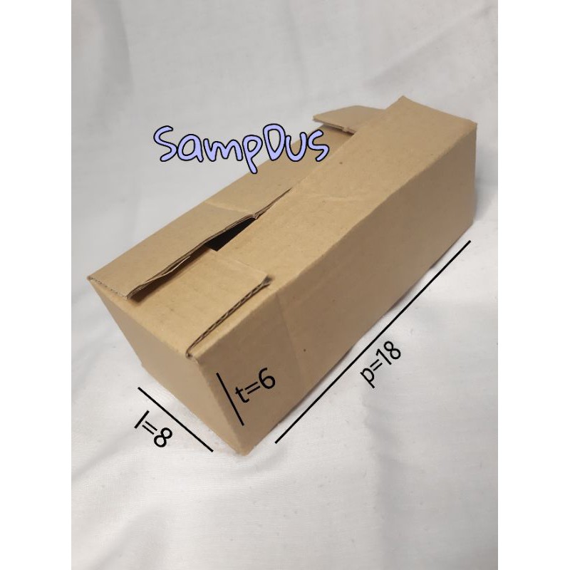

kardus/box packing online Uk.18×8×6 cm.
