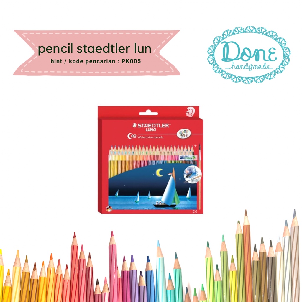 done handymade pensil warna staedlter luna pensil mewarnai PK005