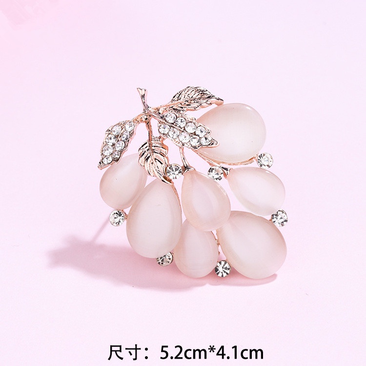 Ins Kepribadian Shiny Bros Berlian Imitasi Rusa Merak Bros Mutiara Unisex Bros Aksesoris indah-45#