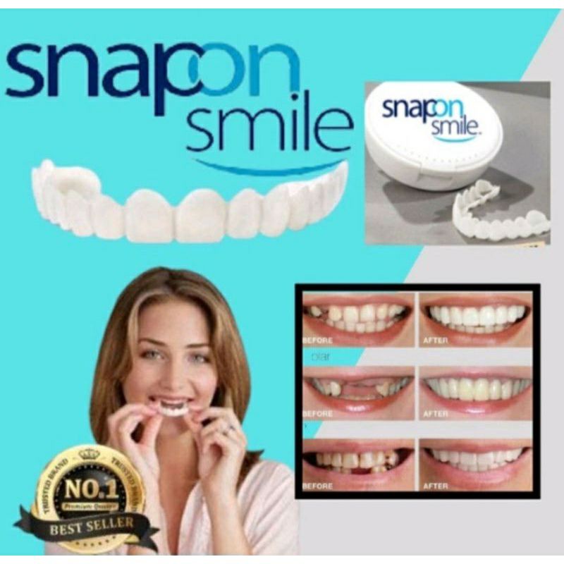 Snap On Smile 100% Original Authentic / Gigi Palsu Snap On Smile Bagian Bawah