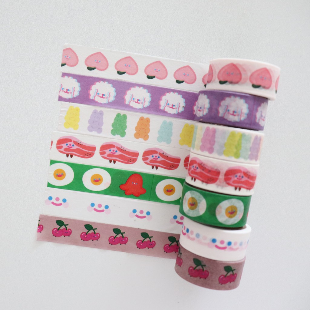 GaLiCiCi MaskingTape Tape Sticker DIY Gaya Korea Untuk Dekorasi 15 MM * 5 M