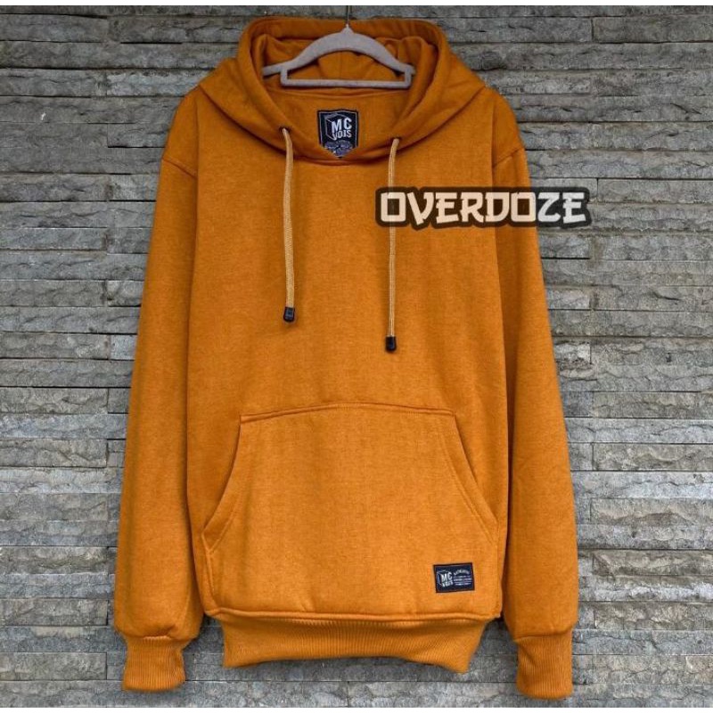 Jaket hoodie polos dewasa