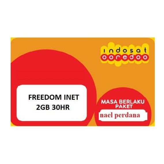 VOUCHER INDOSAT FREEDOM INTERNET 2GB 30HARI