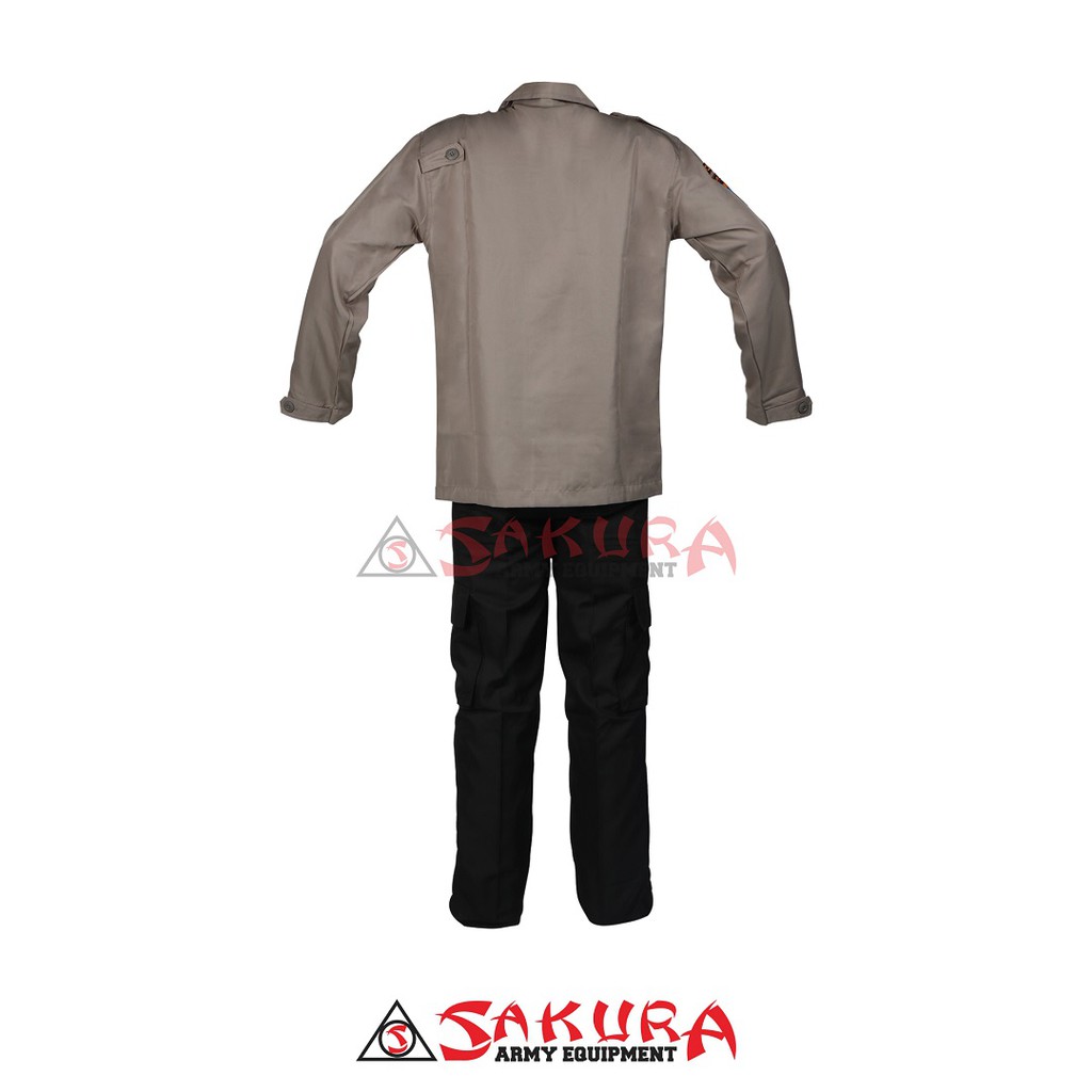 Setelan Seragam PDL Satpam Coklat Seragam Security Satpam Coklat