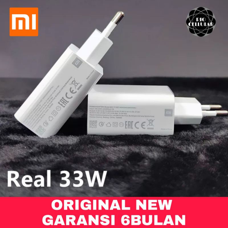 Charger XIAOMI Redmi Note 10 / 10 Pro Turbo 33W Real Original New