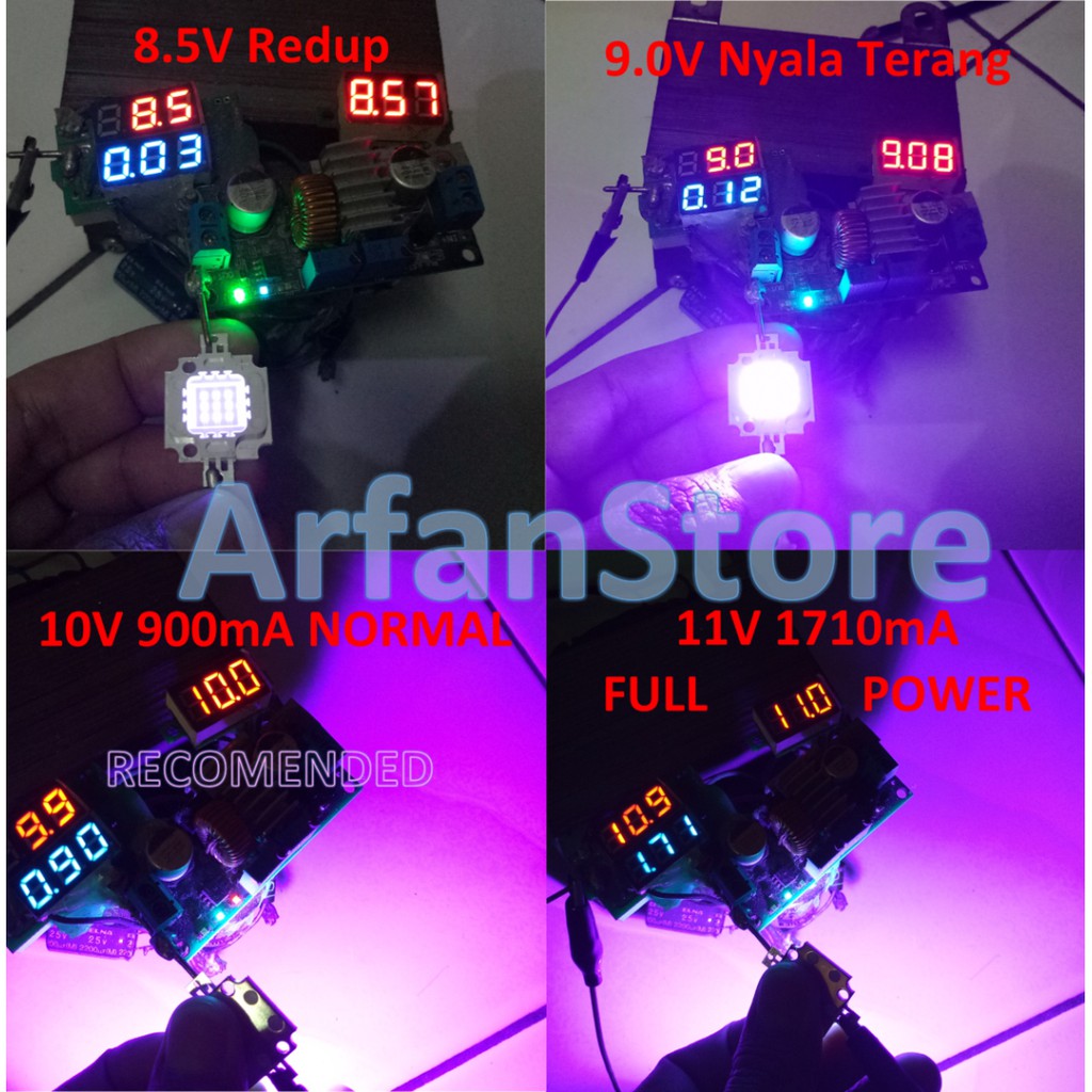 Promo LED 10W UV High Power Led Lampu HPL Ultra Violet Purple Super Terang