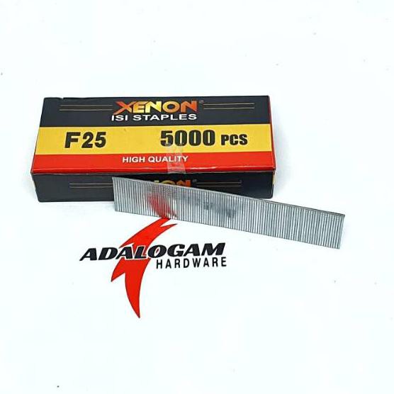 

80 ✏ Xenon F25 Isi Staples Mesin Paku Tembak - Refill Air Nailer Stapler Gun ...,,