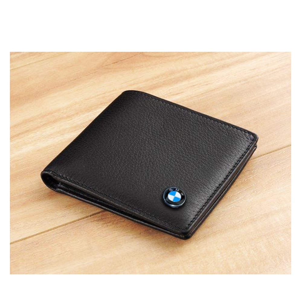 SHOPEE 6.6 SUPER SALE!! Dompet Logo BMW original F30 Dompet Pendek Pria dompet Kulit Lipat Dua Model Sporty terbaru men wallet + Bonus Box Exclusive