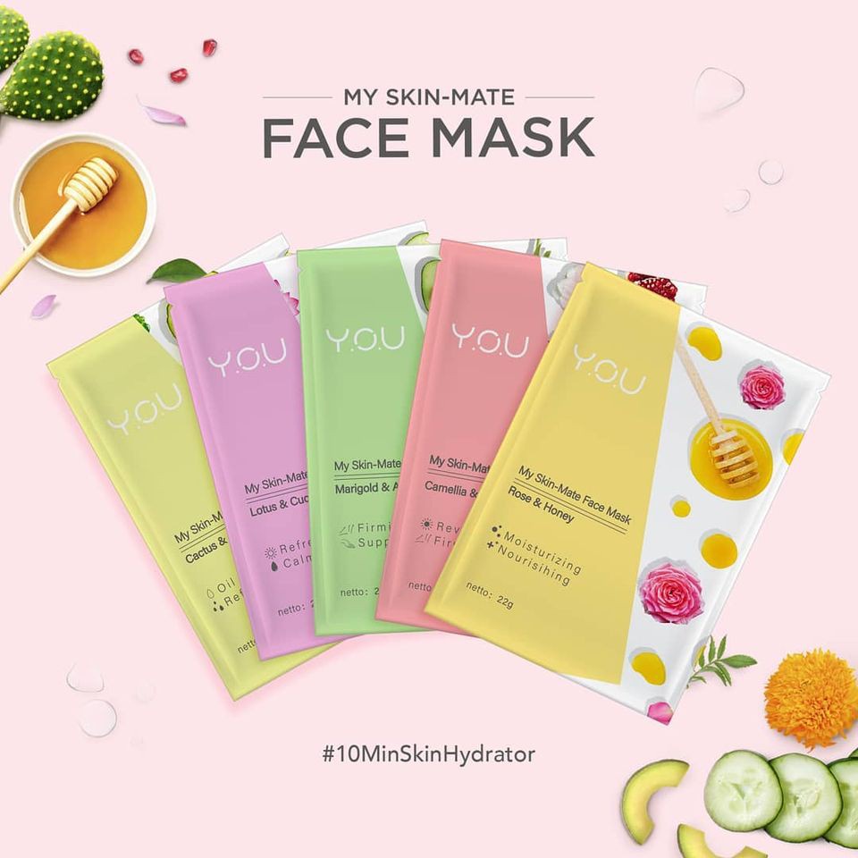 YOU My Skin-Mate Face Mask / Purifying Bubble Mask | Sheet Mask Masker Wajah