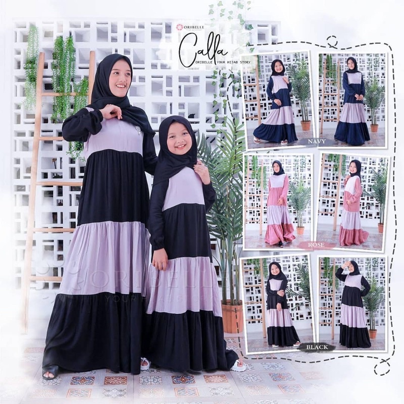 gamis anak/gamis couple/gamis ibu anak/baju muslim/gamis remaja/oribelle/oribelle kids/