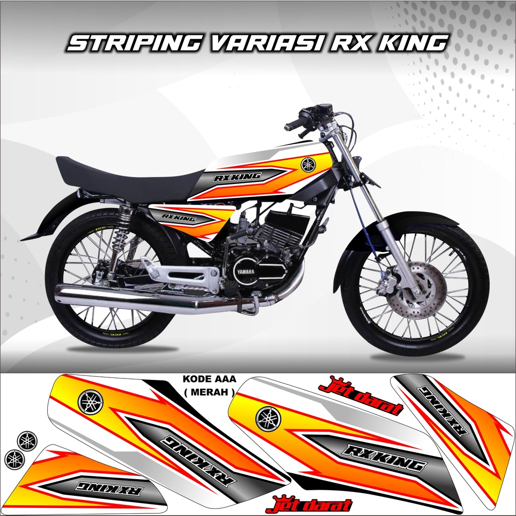 Sticker Rx King Variasi Stiker Striping Rx King Kode AAA