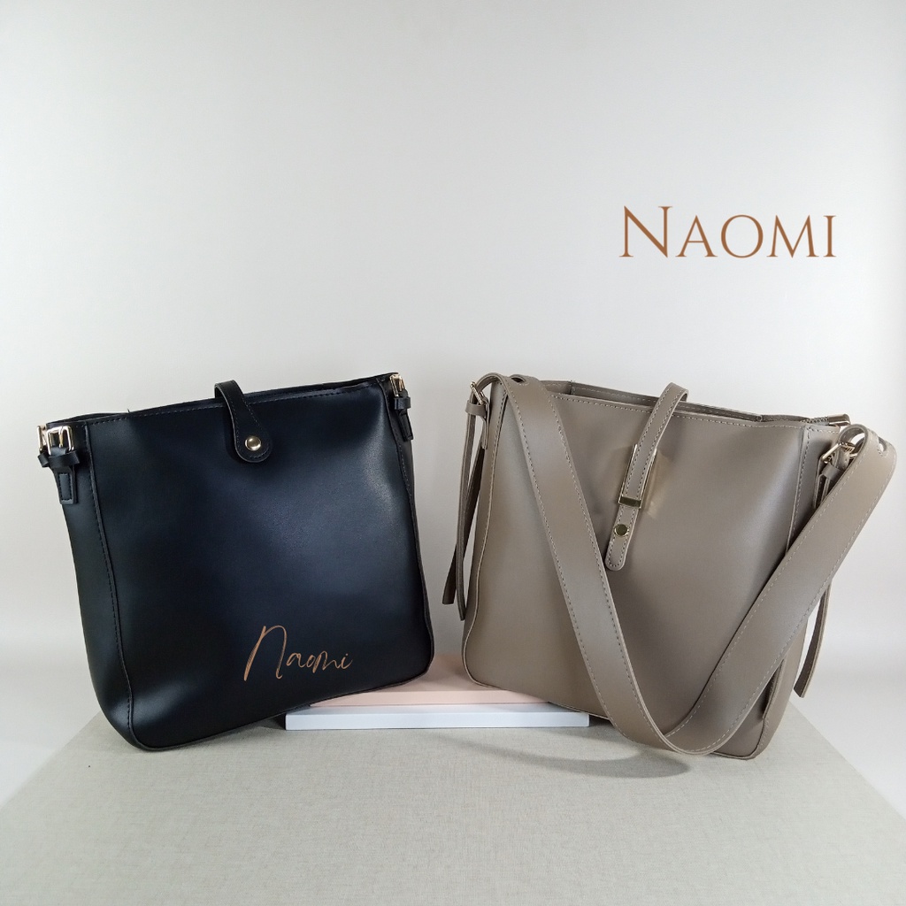 NAOMI - Magnolia Hand Bag Import Wanita - Tote Bag - Sling Bag Wanita - Tas Kulit Premium - Fashion Bag - Tas Wanita