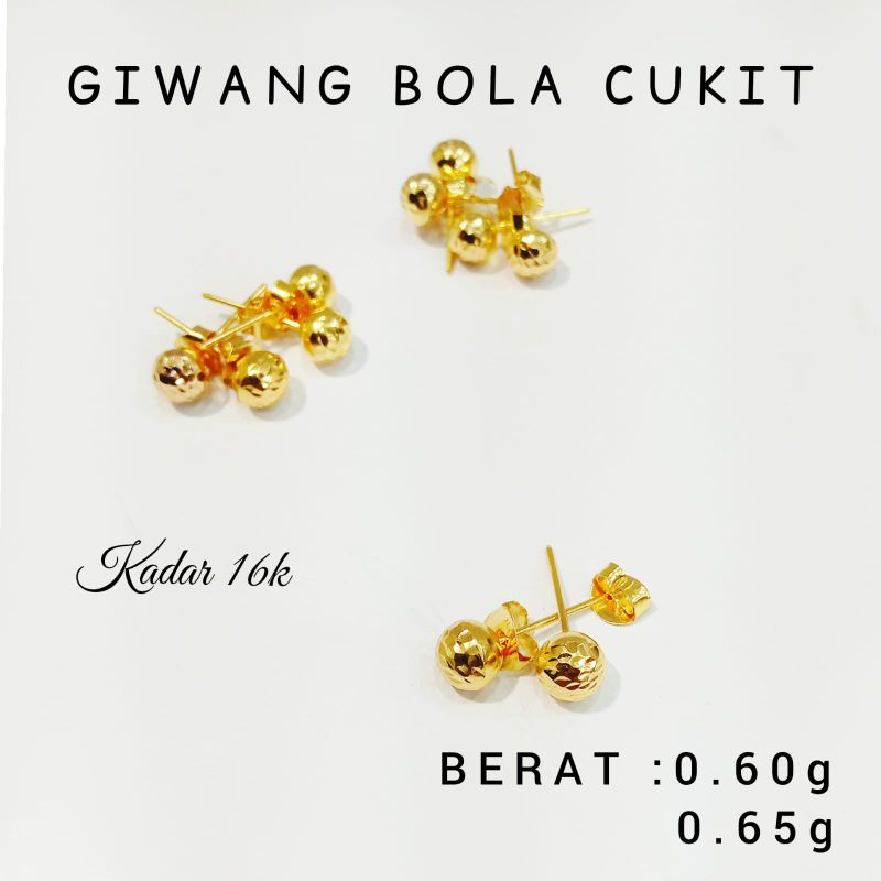 acc anting giwang tusuk areso bola cukit giwang jagung jagungan anting anak dewasa remaja