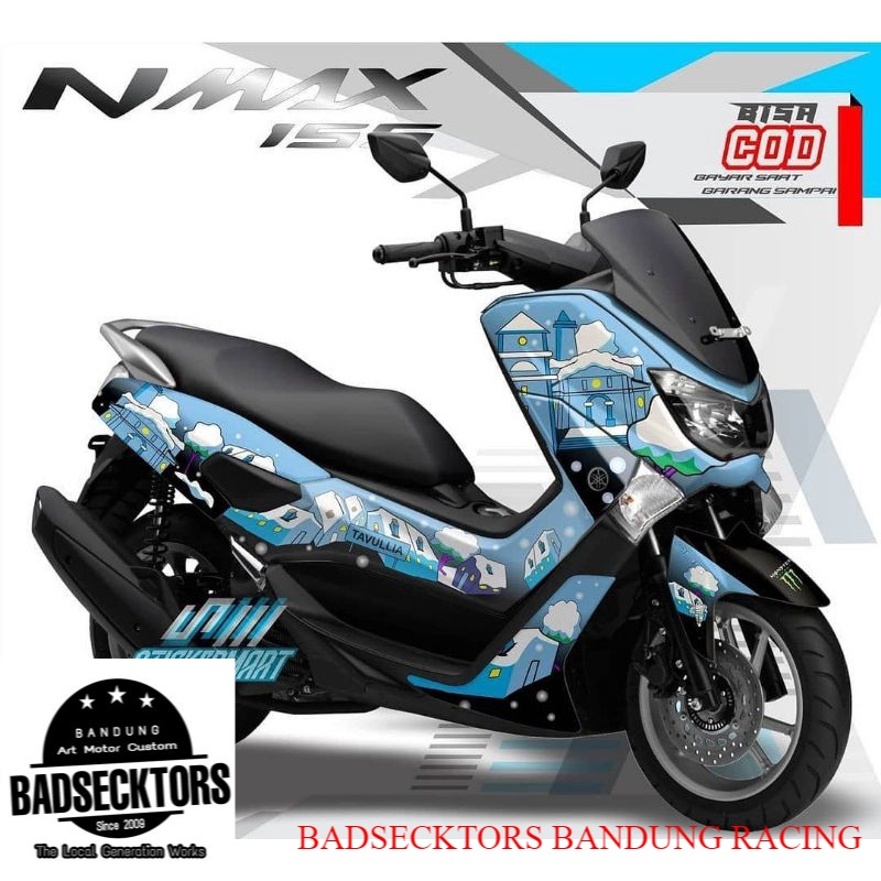 STICKER DECAL YAMAHA NMAX TAVULLIA BIRU TOSCA keren