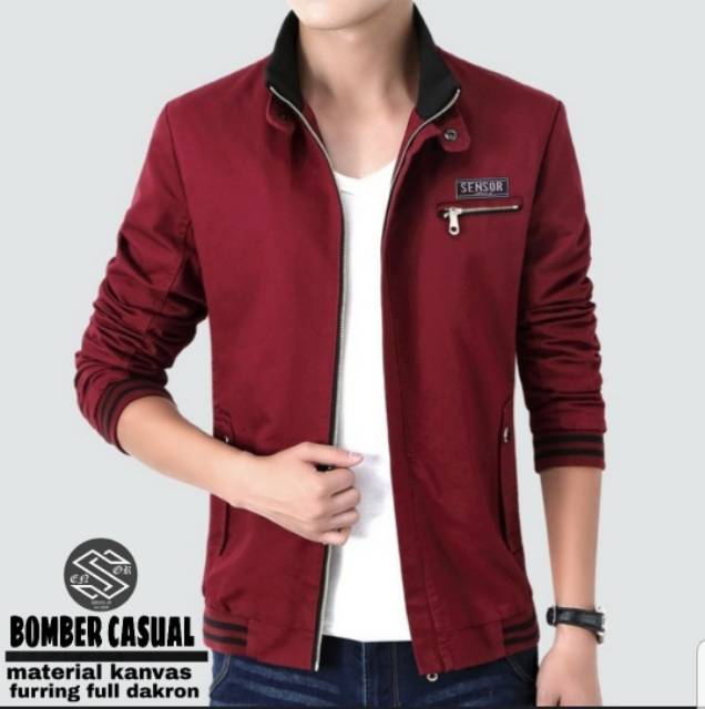 COD jaket bomber cassual sensor / jaket pria / jaket bomber / jaket / bomber / fashion pria