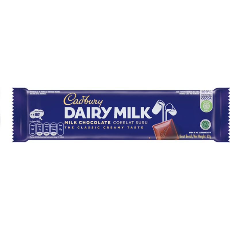 

Cadbury Dairy Milk (Milk Chocolate) 1 Pcs