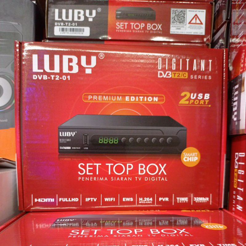 SET TOP BOX TV DIGITAL DVB T2 01 PENERIMA SIARAN DIGITAL - YOUTUBE + VIDIOSUPPORT YOUTUBE,