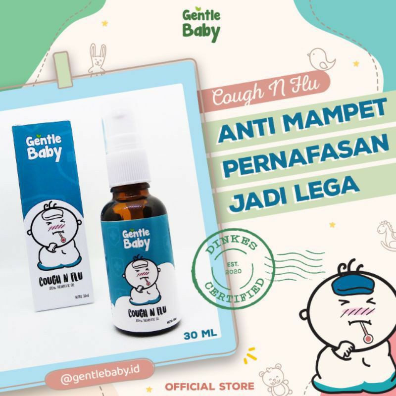 Gentle Baby Oil COUGH n FLU Atasi Batuk Pilek Bayi - 30 ml