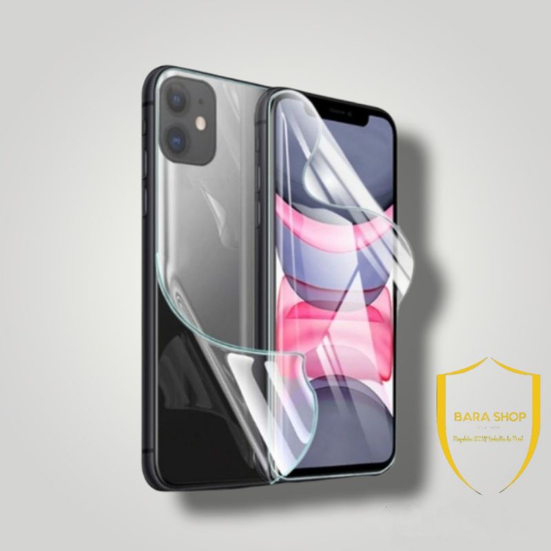 Bara 1| Clear Hydrogel iphone Secreen Protector Full Cover 11 12 13 PRO MAX 7+ 7P SE 2020 6 8 XS X XR 12 13 MINI 6G 7G 8G 6S SE 2020 ANTI GORES PELINDUNG FULL SCREEN PECAH LAYAR BREAK CLEAR BENING