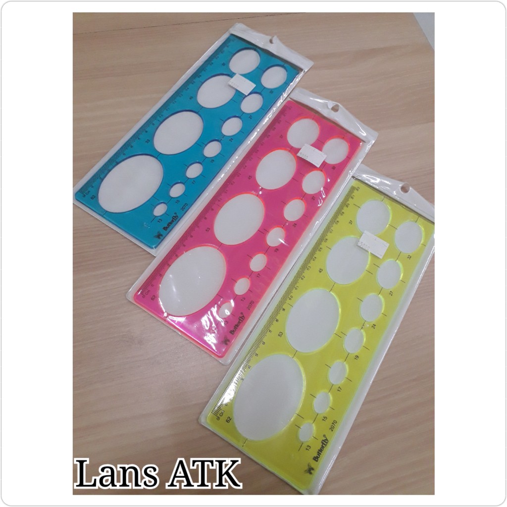 

Penggaris Butterfly 2070 ( Elips / Oval ) penggaris