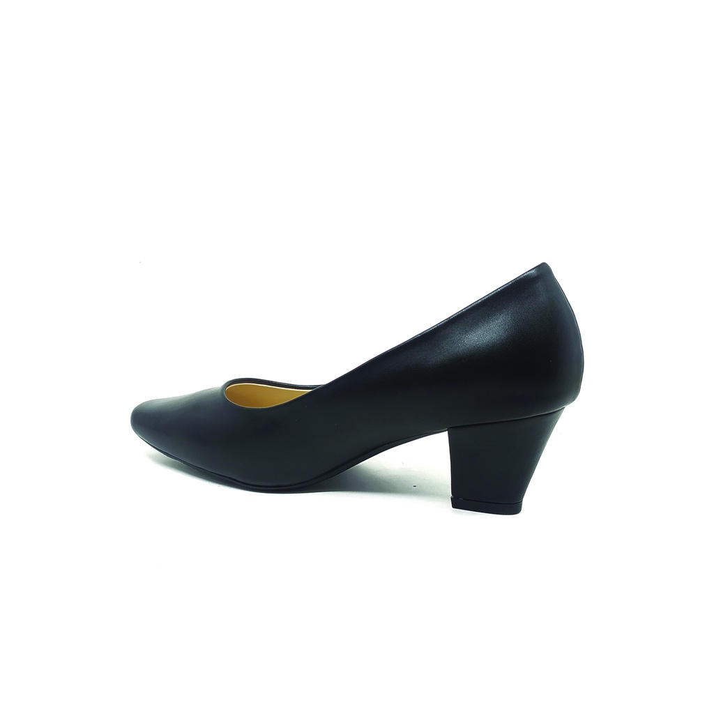 Workswell Sepatu Kerja Wanita Medium Heels 5cm Kode RTL2 Hitam Doff