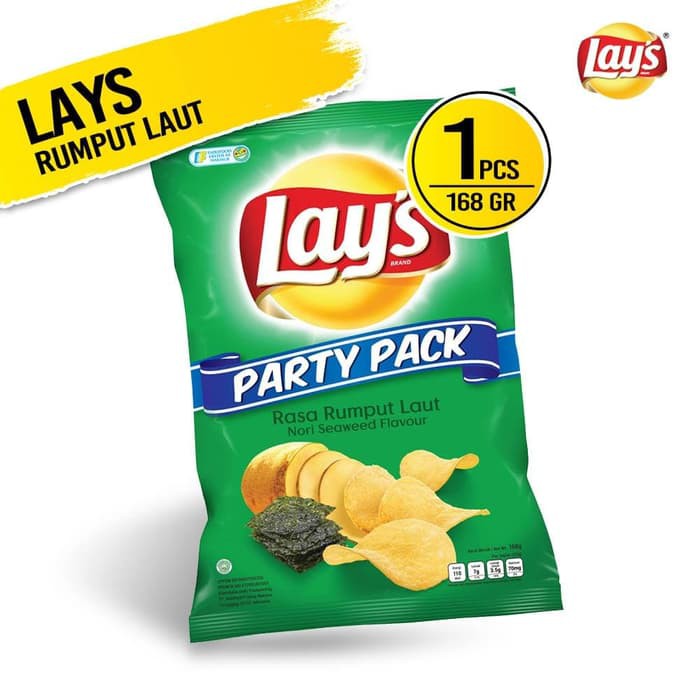 

Lay's Rumput Laut 168 Gr 1 Pcs