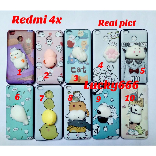 Soft case squishy redmi 4x silikon motif xiaomi redmi 4x case xiaomi 4x