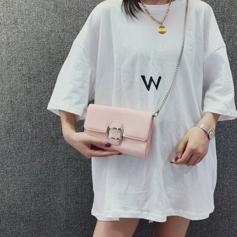 (COD)tas impor wanita handbag bagus  fashion  bahan  kulit sentetis selempang tali rantai