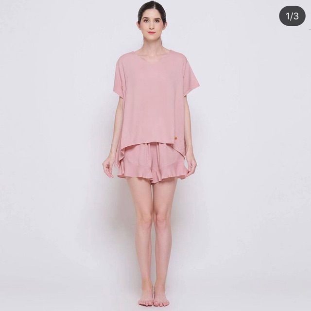 Hellolilo Ruffle Set Dusty Pink