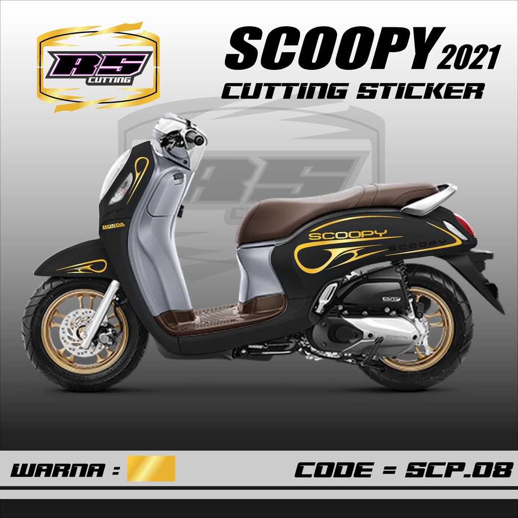 Cutting stiker motor scoopy all varian - Aksesoris Motor Honda Scoopy Prestige List Variasi Cutting 