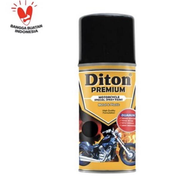 Cat Semprot Diton Premium 400cc Black Doff 9184