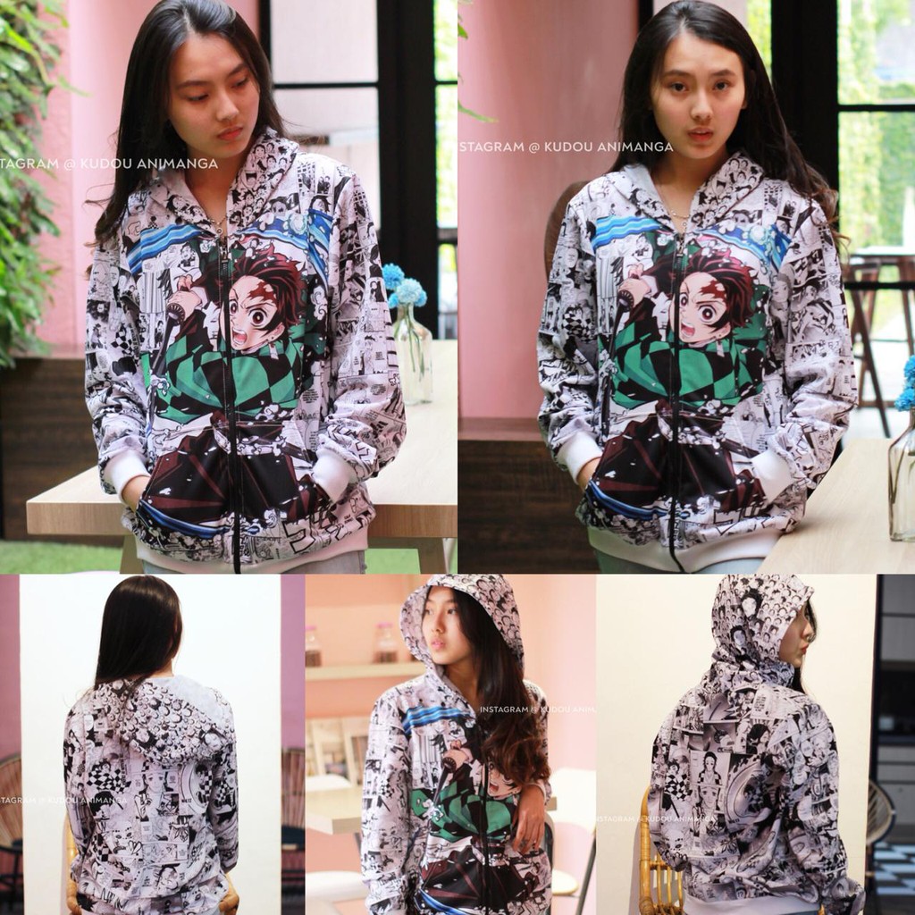 Jaket Tanjiro Kimetsu no Yaiba Fullprint