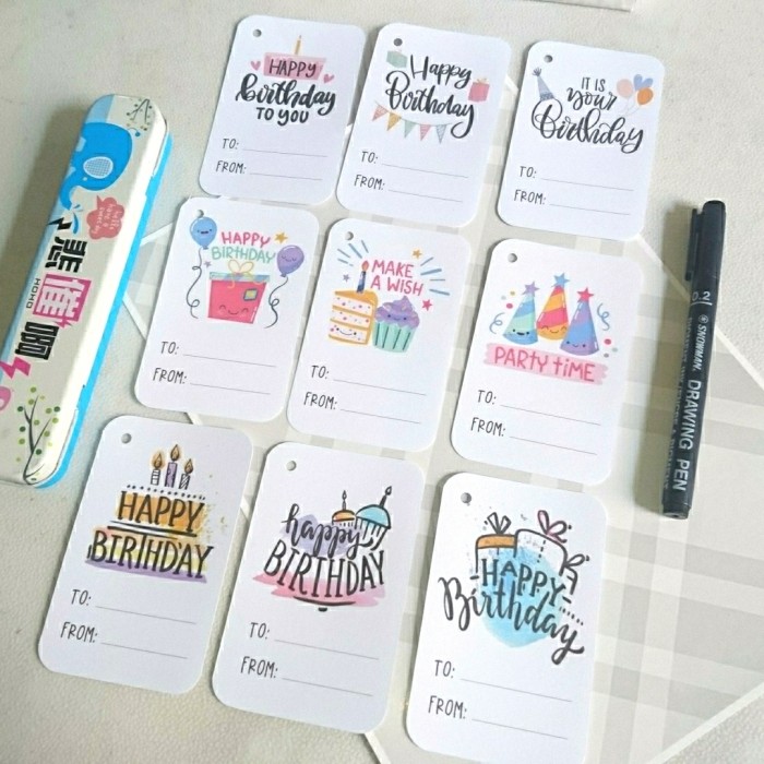 

Estudio 3pcs/set tag birthday ulang tahun