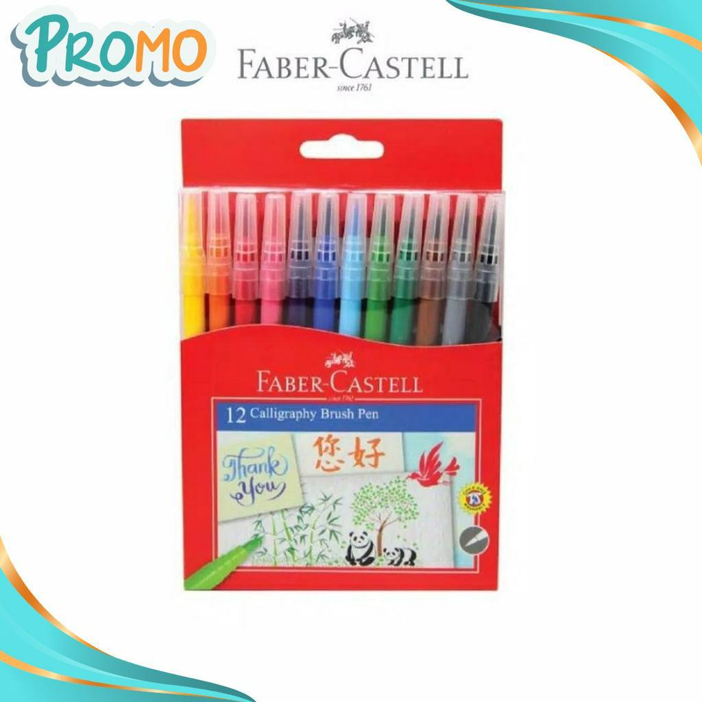 

TOP Faber Castell Calligraphy Brush Pen Set 12 Warna