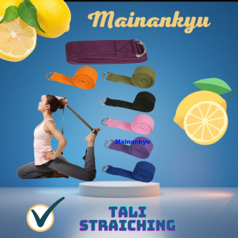 (MAINANKYU)  Belt Ring sabuk stretching yoga and gym