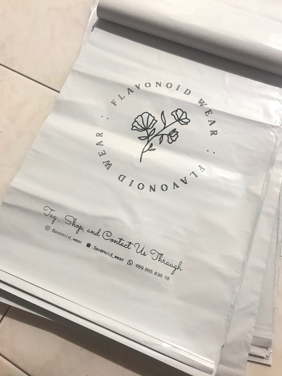 Sablon Plastik Polymailer 100 Lembar