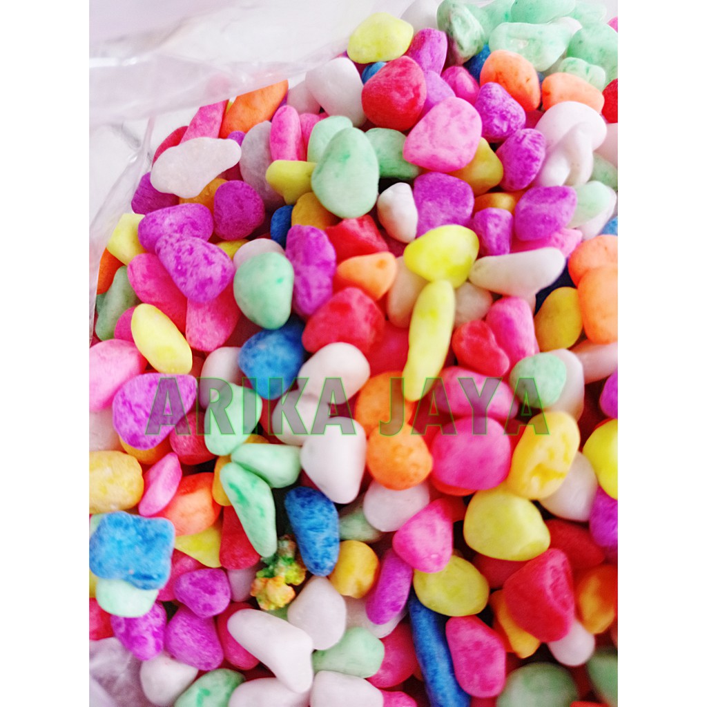 BATU TAIWAN WARNA WARNI HIASAN AQUARIUM POT TANAMAN