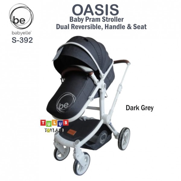 Babyelle OASIS S 392﻿ Stroller Pram hadap ibu dual reversible handle rangka lipat kompak Baby Elle S392