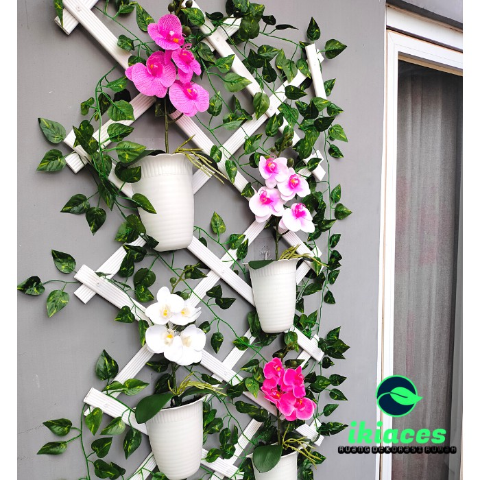 BUNGA ANGGREK ARTIFICIAL BUNGA ARTIFISIAL BUNGA POT DINDING ANGGREK HIAS BUNGA PLASTIK BUNGA PALSU